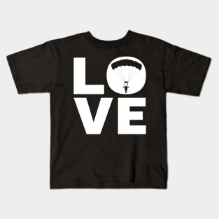 Love Skydiving Gift For Skydivers Kids T-Shirt